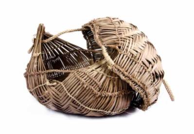 Xavante Lid Basket, Brazilian Tribal Art